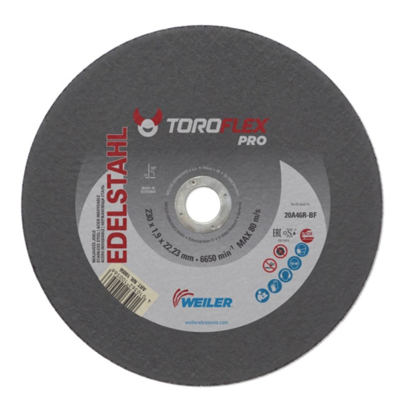Δίσκοι κοπής σιδήρου - inox 230x1.9 Toroflex 